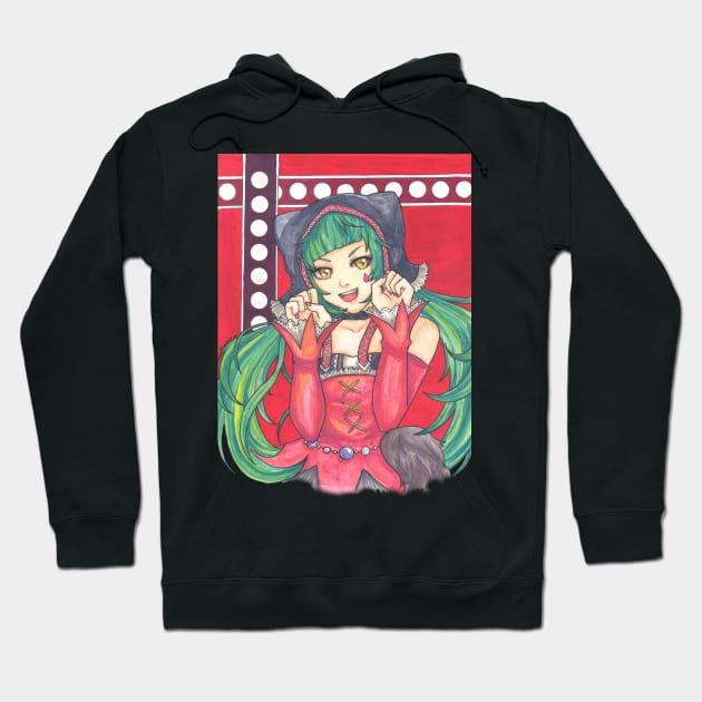 catfood miku Hoodie by ekkimu